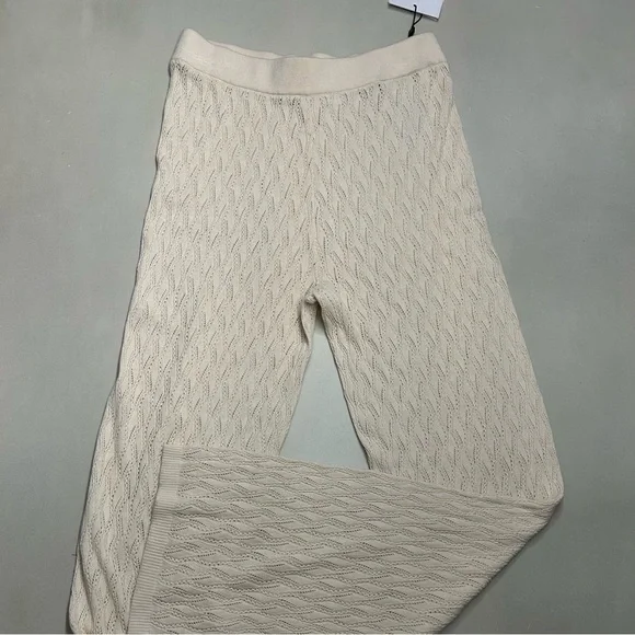 Selected Femme Cream Knit Pants , Size M NWT - Picture 7 of 15